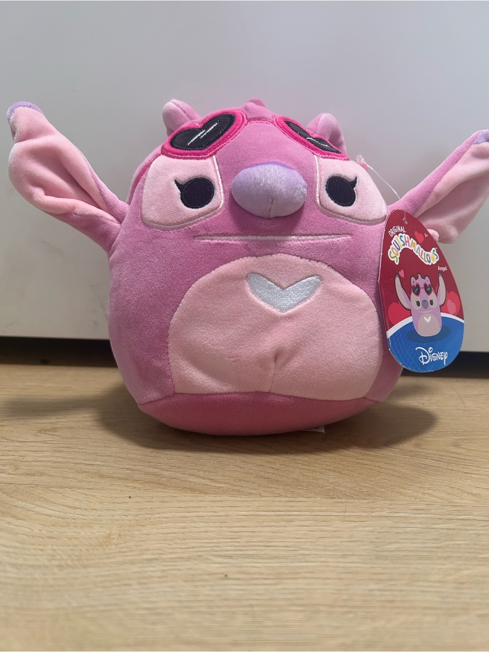 Disney Pink Plush Angel Squishmallow-Style Stuffed Toy